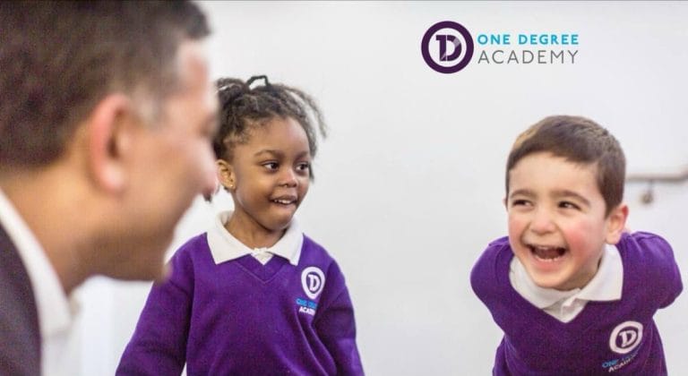 Riaz with kids One Degree Academy